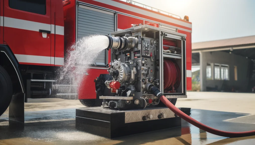 Tắt nguồn điện hoặc nhiên liệu là bước đầu tiên trong quy trình tắt máy bơm chữa cháy