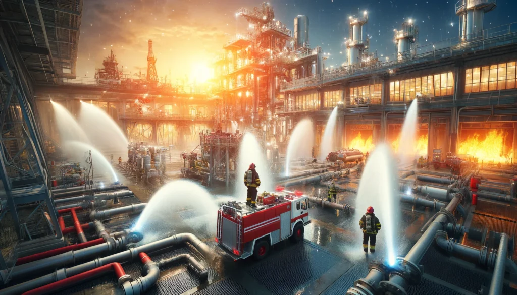 Máy bơm chữa cháy là thiết bị chuyên dụng được thiết kế để cung cấp nước với áp lực cao nhằm dập tắt đám cháy nhanh chóng và hiệu quả