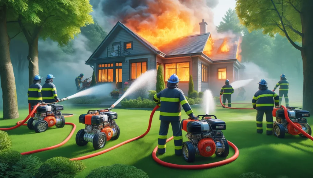Máy bơm chữa cháy mini đóng vai trò quan trọng trong việc bảo vệ tính mạng và tài sản của gia đình trong các tình huống khẩn cấp