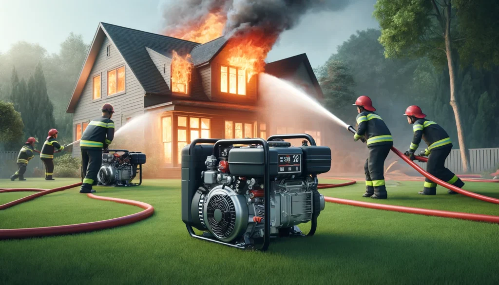 Máy bơm chữa cháy là thiết bị được thiết kế để cung cấp nước với áp lực cao nhằm dập tắt các đám cháy